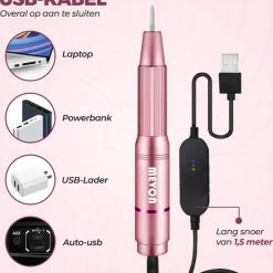 MEVON Elektrische Nagelfrees - Nagelvijl - Manicure / Pedicure - Complete Set 15 MEVON Elektrische Nagelfrees - Nagelvijl - Manicure / Pedicure - Complete Set -Lanaform Shop 550x582 1