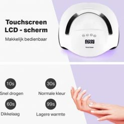Vivid Green UV Lamp Gelnagels - Led Nagellamp - Gellak Nagel Lamp - Nageldroger - Naggellak Droger - Nagels - 168W -Lanaform Shop 550x582