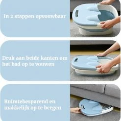 Dennepark Voetenbad - Opvouwbaar - Blauw - Opklapbaar Voetenbadje - Incl. Massagerollers - Voetmassage -Lanaform Shop 550x584 1