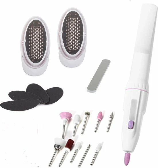 Elektrische Nagelvijl - Nagelfrees - Manicure & Pedicure Set - Polijst - Schuur Pads - Voetrasp - Set Van 18 - Rheme 3 Elektrische Nagelvijl - Nagelfrees - Manicure & Pedicure Set - Polijst - Schuur Pads - Voetrasp - Set Van 18 - Rheme