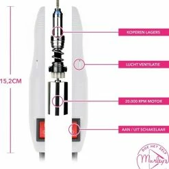 MURLEY'S Elektrische Nagelfrees Nagelvijl Met Keramiek Bitjes -Lanaform Shop 550x593 3