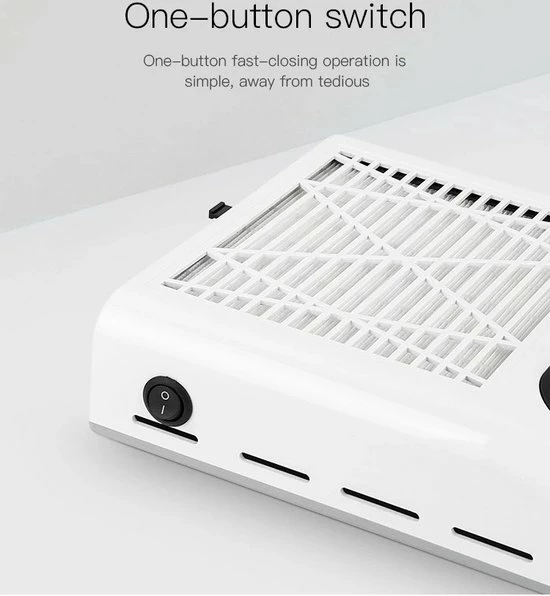 Victoria Nails Pro Nagelstofafzuiger - Afstofzuiger - Nail Dust Collector - Stofzuiger Voor Nail Salon - Nagels - Acrylnagels - Nepnagels - Gelnagels - Electrische Nagelstofzuiger - Tafelafzuiging. - Goud Kleur Met Filter - 80Watt - Manicure/Pedicure Handen En Voeten 6 Victoria Nails Pro Nagelstofafzuiger - Afstofzuiger - Nail Dust Collector - Stofzuiger Voor Nail Salon - Nagels - Acrylnagels - Nepnagels - Gelnagels - Electrische Nagelstofzuiger - Tafelafzuiging. - Goud Kleur Met Filter - 80Watt - Manicure/Pedicure Handen En Voeten - Image 4