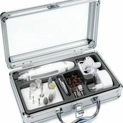 Prorelax Deluxe - Manicure & Pedicureset - 15 Opzetstukken- In Aluminium Koffer