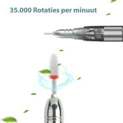 Bone Vista Premium Elektrische Nagelfrees 35000RPM Inclusief 4 Bitjes - Pedicureset Electrisch Voeten/Handen - Nagel/Nail Drill Geschikt Voor Acrylnagels/Gelnagels/Kunstnagels - Met Touchscreen - Blauw -Lanaform Shop 550x601 3