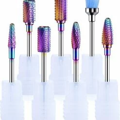 FOOCCA - Tungsten Carbide Nagelfrees Bitjes - Wolfraam Carbide Bits - Set 7 Stuks