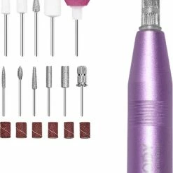 ByPi Elektrische Nagelvijl - Manicure Set - Pedicure Set - Pedicure Apparaat - Gel Nagels - Acryl Nagels - Nagelvijlen - Nagelfrees - Elektrische Vijlen - Roze -Lanaform Shop 550x611