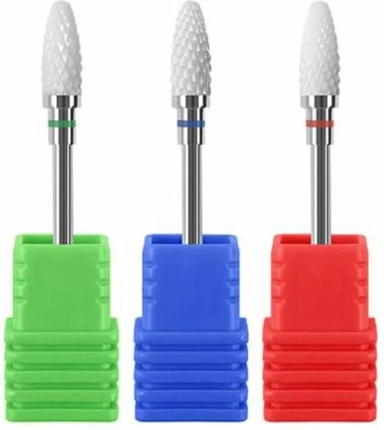 DW4Trading Keramische Kegel Frees Voor Elektrische Freesmachine - Pedicure - Manicure - Nagel Frees - Grove Korrel - Groen 6 DW4Trading Keramische Kegel Frees Voor Elektrische Freesmachine - Pedicure - Manicure - Nagel Frees - Grove Korrel - Groen - Image 4