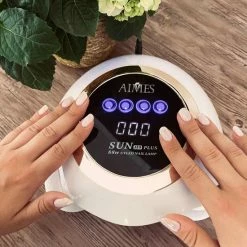 AIMES? - Professionele UV Lamp - Gelnagels - 88 W Power - 30 LEDs - Touchscreen - Gellak - Levensduur Van 50.000 Uur - Nagellamp - Hoogwaardige Nageldroger - Ros? Goud/ Parelmoer -Lanaform Shop 550x618 2