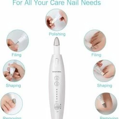 BEAUTURAL Elektrische Manicureset, Pedicureset Met 7 Opzetstukken, Krachtige Nagelvijl Voor Vingernagels En Teennagelverzorging, Led-licht (EU) -Lanaform Shop 550x620 4