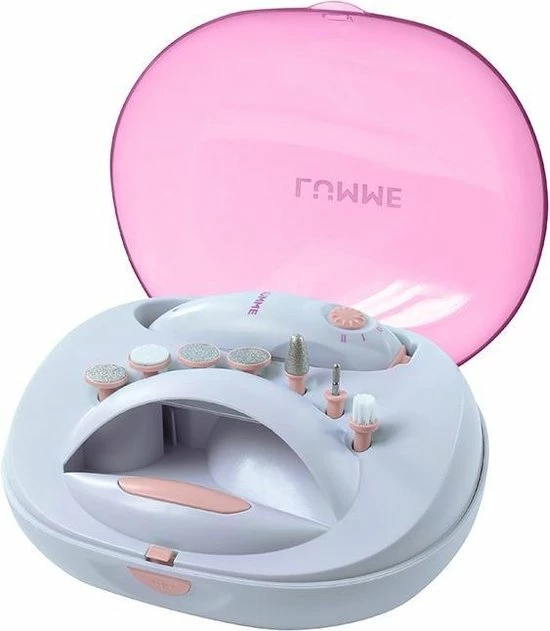 LUMME LU-2404 - Manicure En Pedicureset - 7 Delig - Nageldroger - Led Verlichting - Wit/roze 3 LUMME LU-2404 - Manicure En Pedicureset - 7 Delig - Nageldroger - Led Verlichting - Wit/roze