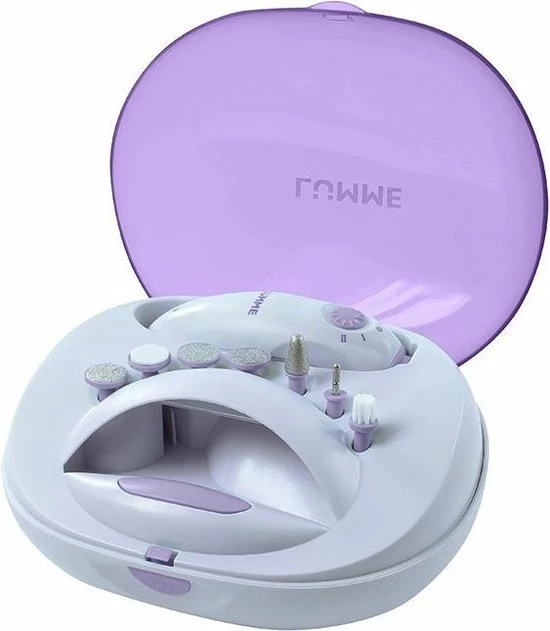 LUMME LU-2404 - Manicure En Pedicureset - 7 Delig – Nageldroger - Led Verlichting - Wit/paars 3 LUMME LU-2404 - Manicure En Pedicureset - 7 Delig – Nageldroger - Led Verlichting - Wit/paars