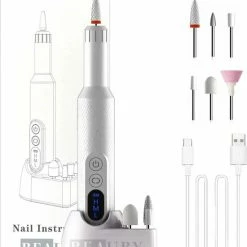 Beauby - Elektrische Nagelvijl - Nagelfrees - Manicure Set - Pedicure Professioneel - Draadloos - Nail - Beauty