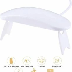 Merkloos Professionele Nagellak Droger - Set - Werkt Op USB - Nagel Lamp - Nagellakdroger - Nageldroger - UV - Wit -Lanaform Shop 550x643