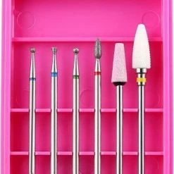 Relouka Keramische Frees - Nagel Frees - Keramische Nagelboortjes - Pedicure En Manicure - Nagelfrees Bitje - Nagelboortjes - Keramische Nail Boren Set - 6 Stuks