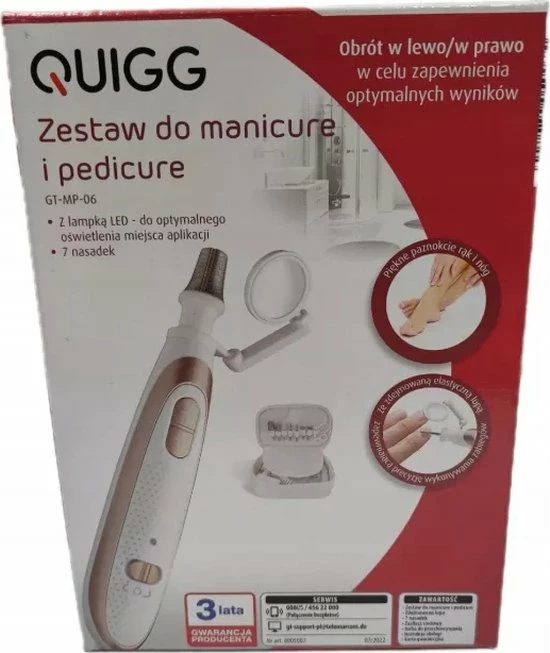 Quigg Manicure - Pedicureset - Met Led-licht 3 Quigg Manicure - Pedicureset - Met Led-licht