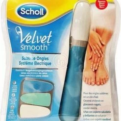 Scholl Velvet Smooth Elektrisch Nagelvijl Blauw - 1 Stuk -Lanaform Shop 550x661 2