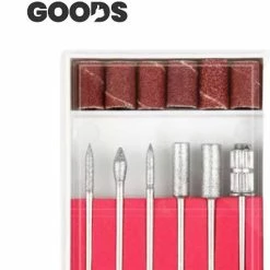 EverdayGoods Beautyzchoice Elektrische Nagelvijl - Nagelfrees- Manicure En Pedicure Set - 56 Schuurrolletjes - 11 Opzetstukken - Rosé/Goud 15 EverdayGoods Beautyzchoice Elektrische Nagelvijl - Nagelfrees- Manicure En Pedicure Set - 56 Schuurrolletjes - 11 Opzetstukken - Rosé/Goud -Lanaform Shop 550x668