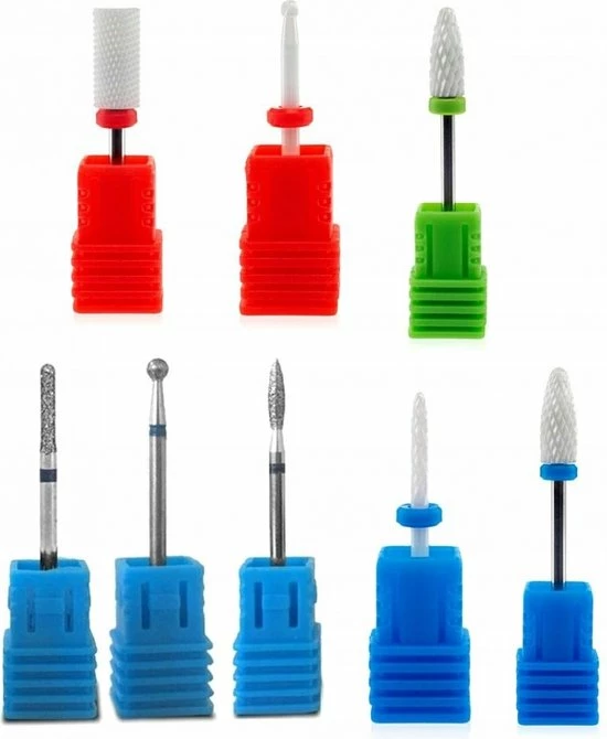 AA Commerce Professionele Keramische & Diamant Frezen Voor Elektrische Freesmachine - Nagelfrees Bitjes Frees - Manicure/Pedicure Ceramic Nail Art Nagel Frezen Diamand Frezenset - Keramische Freesbitje Freesjes Fijn/Grof - Set Van 8 Stuks 6 AA Commerce Professionele Keramische & Diamant Frezen Voor Elektrische Freesmachine - Nagelfrees Bitjes Frees - Manicure/Pedicure Ceramic Nail Art Nagel Frezen Diamand Frezenset - Keramische Freesbitje Freesjes Fijn/Grof - Set Van 8 Stuks - Image 4