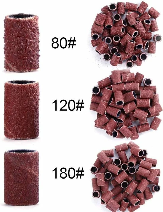 Levay Nagelfrees Schuurrolletjes ?100 Stuks Mix ? Granulatie 80,120,180,240 5 Levay Nagelfrees Schuurrolletjes ?100 Stuks Mix ? Granulatie 80,120,180,240 - Image 3