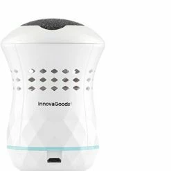 Merkloos Innovagoods Elektrische Eeltverwijderaar Sofé - Elektrische Pedicurevijl - Met Ingebouwde Stofzuiger - Pijnloos - Oplaadbaar - Tegen Eelt En Dode Huid - 5W - Wit - Incl. Kabel
