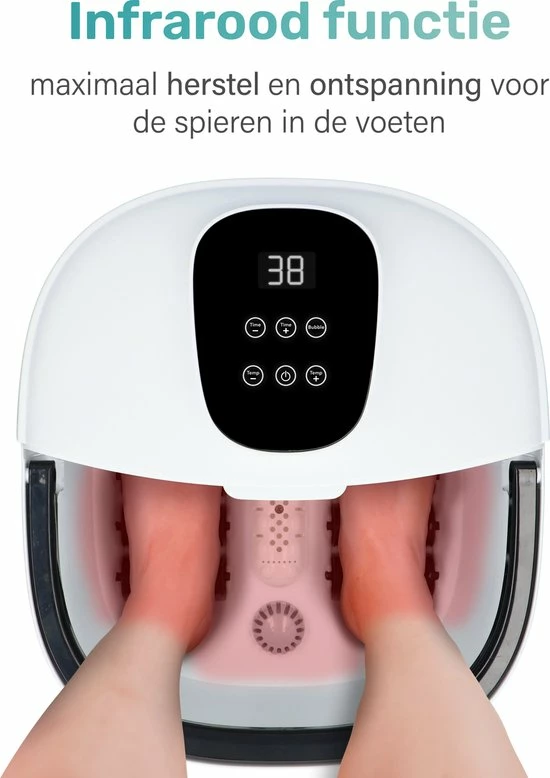 Soft & Silky - Etherisch Massage Voetenbad - Bubbel - Verwarmd - Infrarood - Voetmassage - Voetbad - Voetroller 6 Soft & Silky - Etherisch Massage Voetenbad - Bubbel - Verwarmd - Infrarood - Voetmassage - Voetbad - Voetroller - Image 4