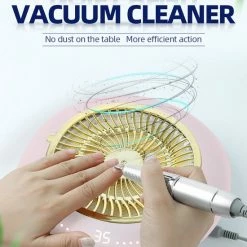 CACCIO® NAILS Victoria Nails Pro - Roze 2 In 1 Nagelfrees -Nagelafstofzuiger - Electrische Nagelvijl - Inclusief 4 Bitjes - Nagel Stofafzuiger - Acrylnagels - Gelnagels - Manicure/Pedicure Handen En Voeten - HD Touchscreen Beelscherm - Nagelboor -Lanaform Shop 550x825 8